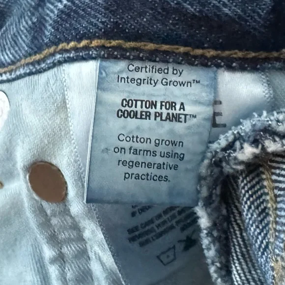 Agolde 90s Pinch Waist Straight Jeans High Rise Med Indigo Blue Button Fly 28 - Picture 14 of 16